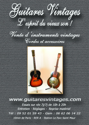 Guitares Vintages, vente d'instruments vintages